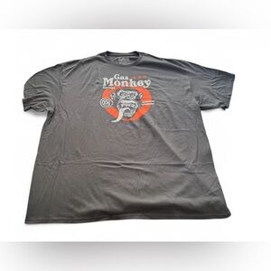 NWOT Men's GAS MONKEY GARAGE Grey T-Shirt Vintage Logo Graphic Tee 3XL